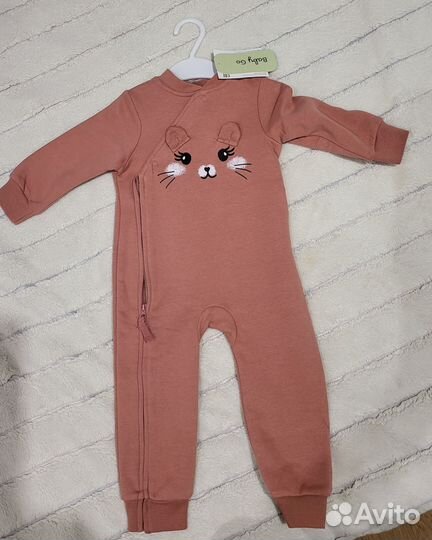 Комбинезон флисовый Baby go, размер 80 (новый)