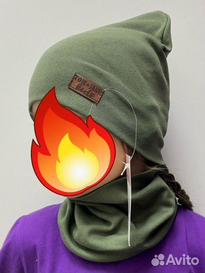 Комплекты шапка со снудом 48-52