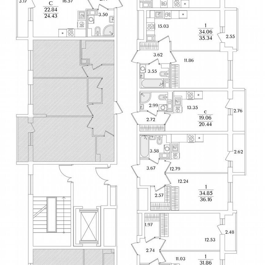 Квартира-студия, 24 м², 7/9 эт.