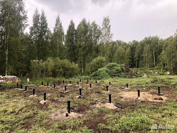 Свайно-винтовой фундамент