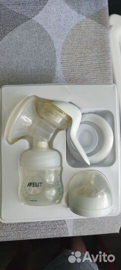 Молокоотсос Philips Avent ручной + Бутылочка Avent