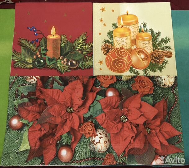 Новогодние салфетки для творчества