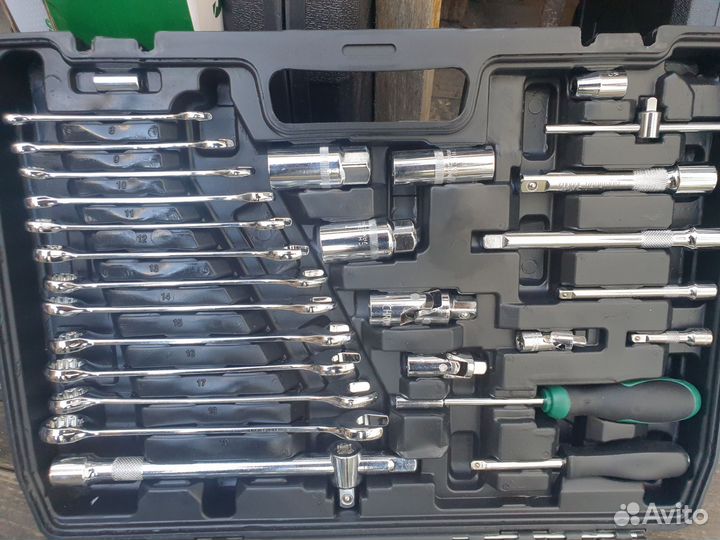 Набор инструментов головки ключи 216 придметов