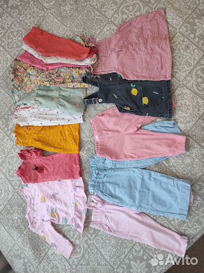 Одежда для девочки пакетом, отправлено авито