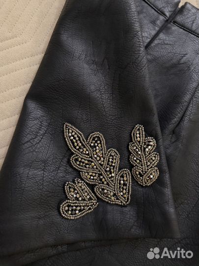 Юбка кожаная ostin xs