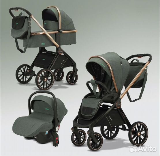 Коляска 3в1 Luxmom 788 (зеленый)