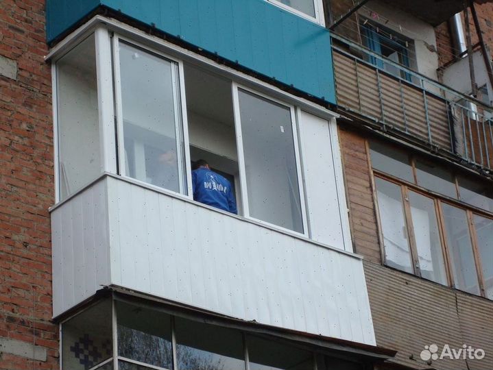 Балконы пластиковые под ключ