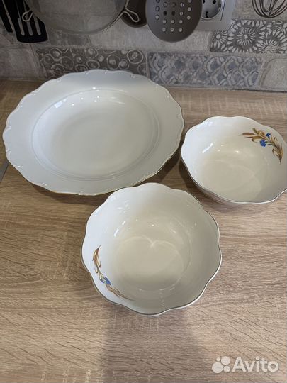 Блюдо чешский фарфор