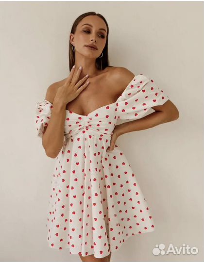 Платье в сердечко