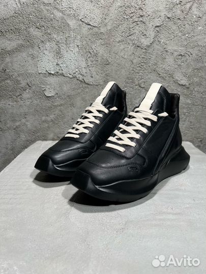 Кроссовки Rick Owens Geth Runner Black Sneakers