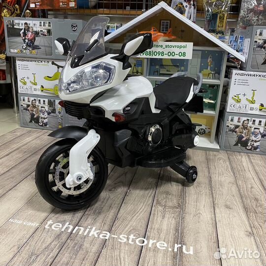 Электромотоцикл е222kx резиновые колеса
