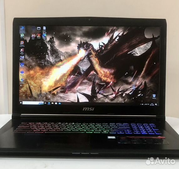 Игровой ноутбук MSI I5/GTX1050TI/16,0Gb