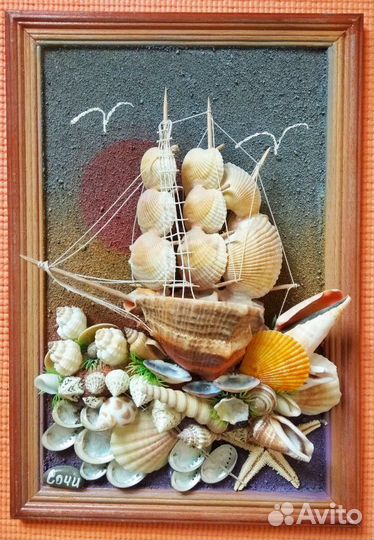 Панно из ракушек