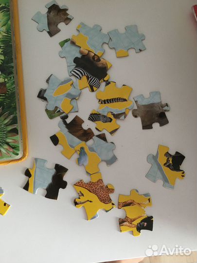 Книга Атлас Мира с пазлами