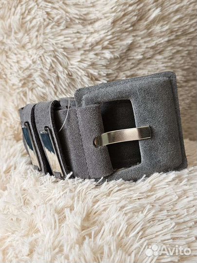 Ремень женский экозамша 115 см