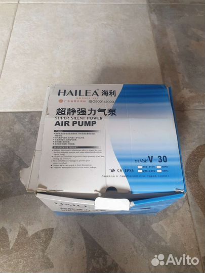 Компрессор hailea v30 для аквариума