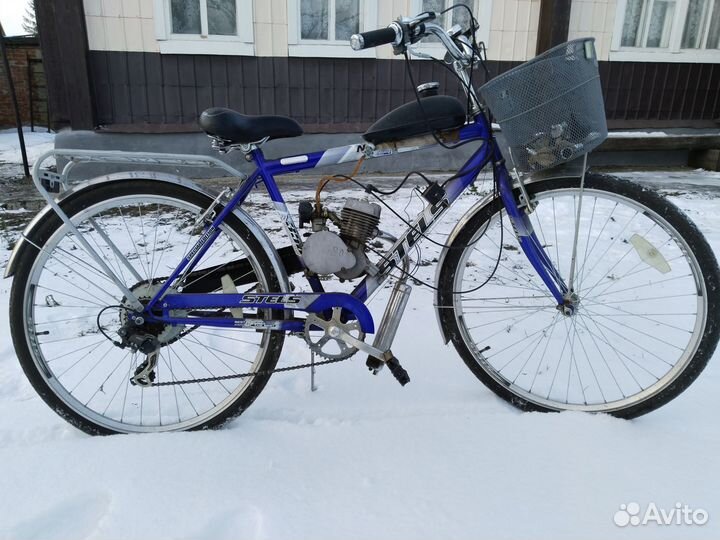 Велосипед с бензиновым мотором