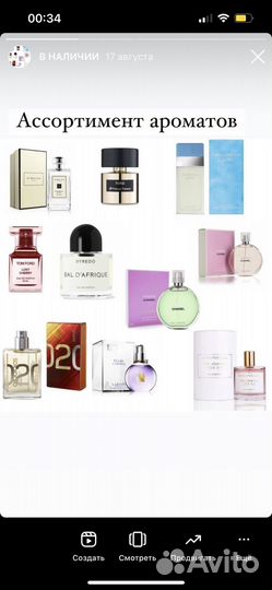 Духи -спрей на основе масла