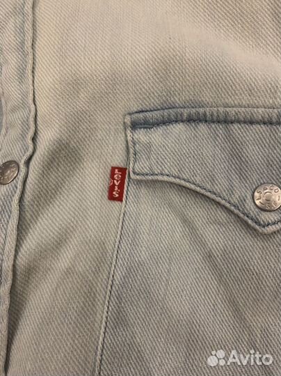 Рубашка levis XL джинсовая