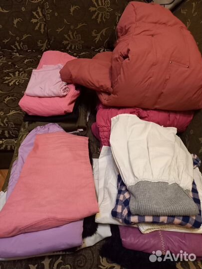 Большой пакет одежды для девочки