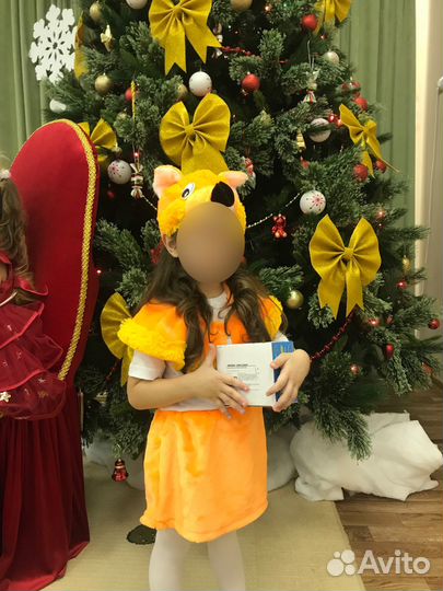 Новогодний костюм для девочки лиса