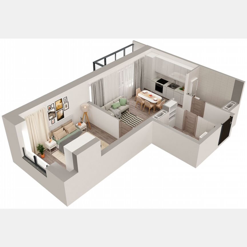 1-к. квартира, 46,9 м², 8/23 эт.