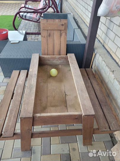 Детская песочница с крышкой