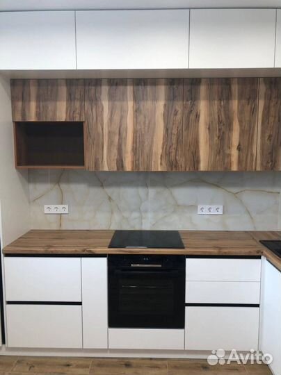 Кухонный гарнитур прямой матовый