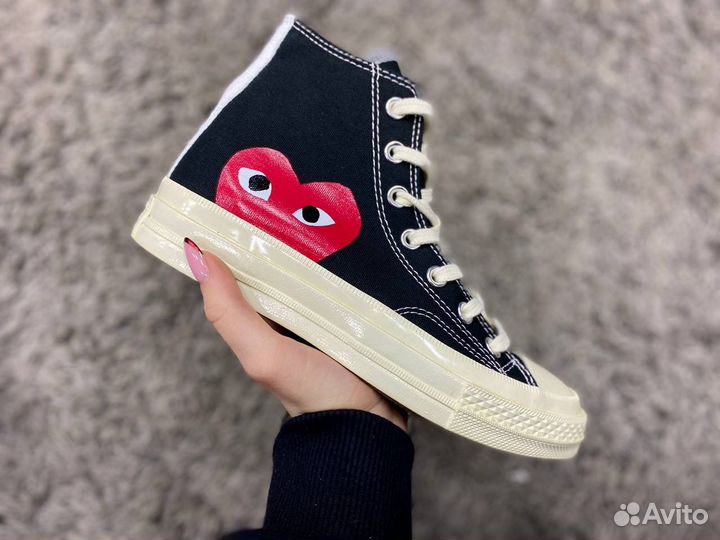 Кеды Converse Comme des garcons высокие