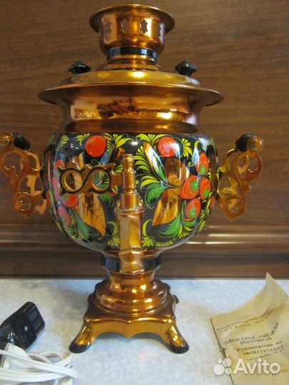 Электросамовар 3л. СССР. хохлома