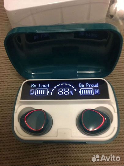 Новые Наушники Беспроводные power bank 2000A TWS