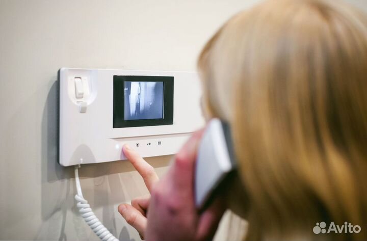 Установка видео домофона скуд