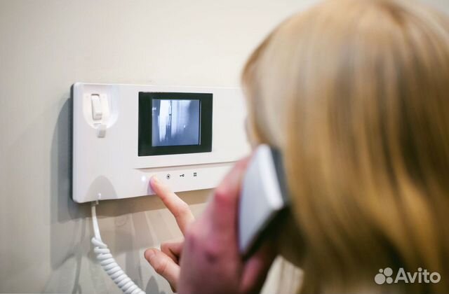 Установка видео домофона скуд