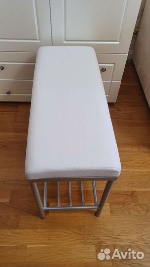 Банкетка/полка для обуви аэро/белый