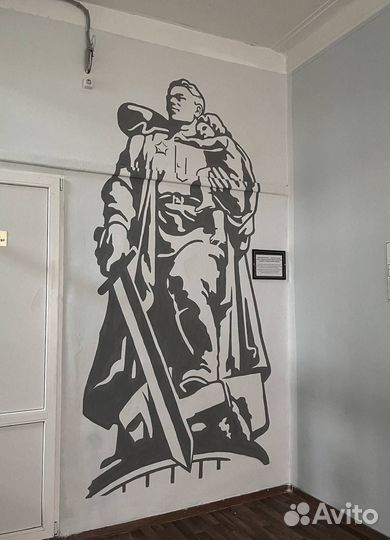 Роспись стен,эскиз по фото