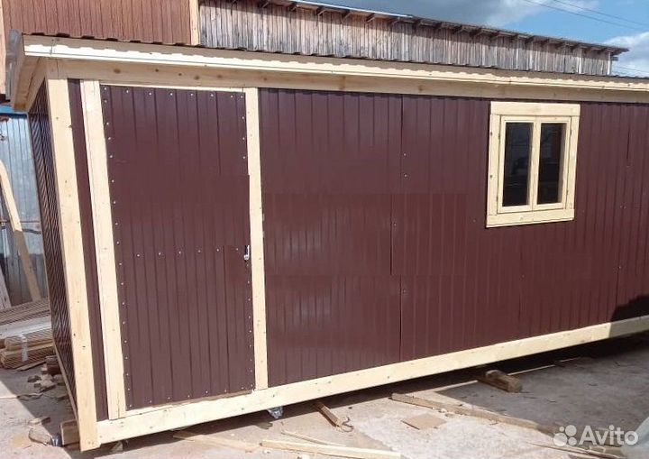 Бытовка размер 6х2,4 метра, с тамбуром, (двп)