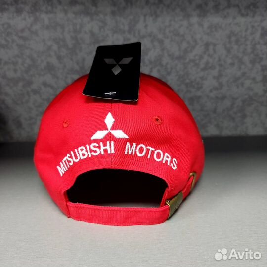 Кепка бейсболка Mitsubishi красная