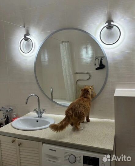 Зеркало капсула, 140х50 см