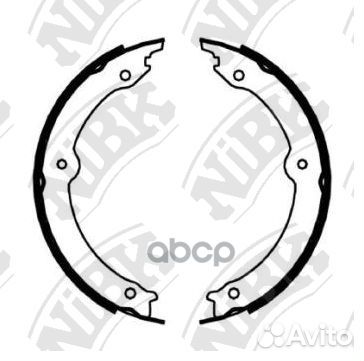 FN0647-nibk колодки барабанные ручника Toyota