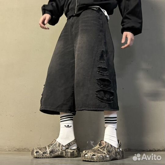 Шорты джинсовые широкие jnco type