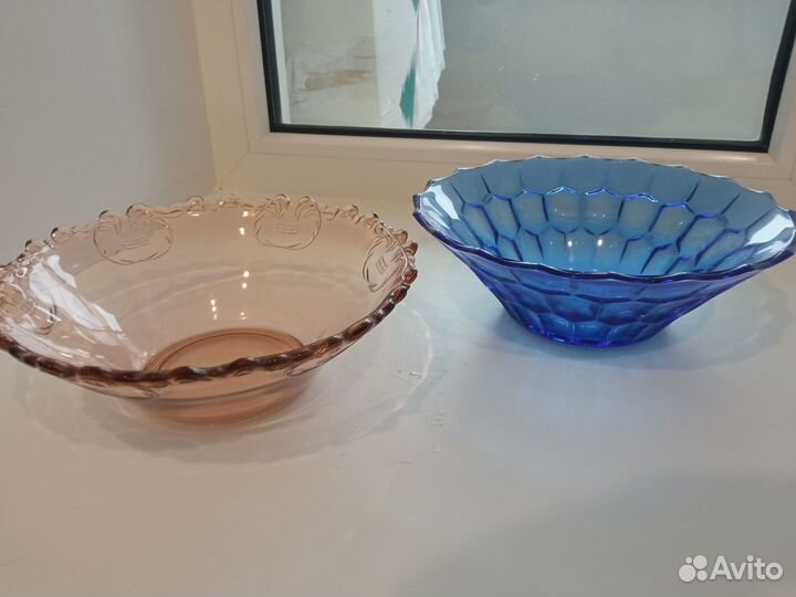 Тарелки из цветного стекла СССР