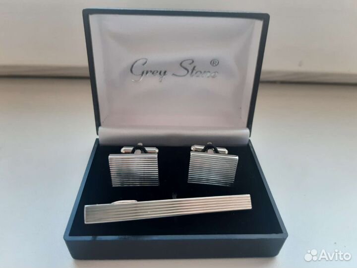 Grey Stone запонки с зажимом