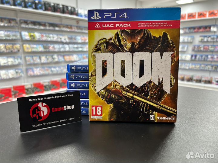 Диск Doom PS4 Б/у