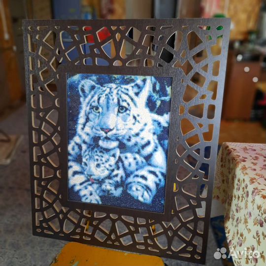 Картина панно из дерева