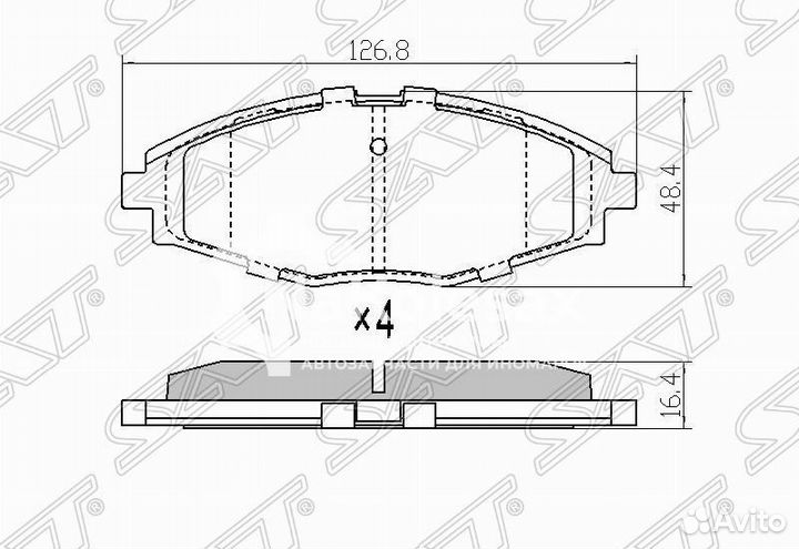 Колодки тормозные перед daewoo nexia 12/ZAZ chance