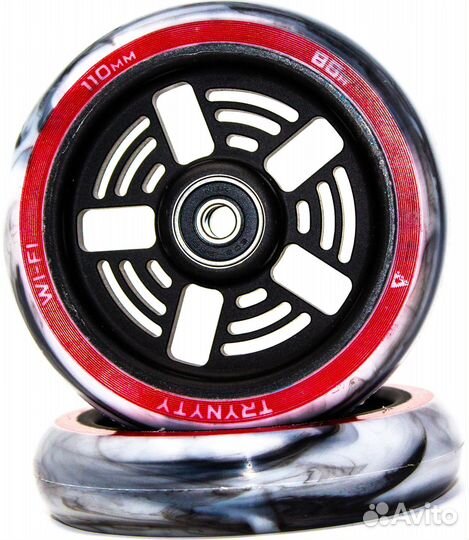 Колеса trynyty Wi-Fi 110mm Black Kra647