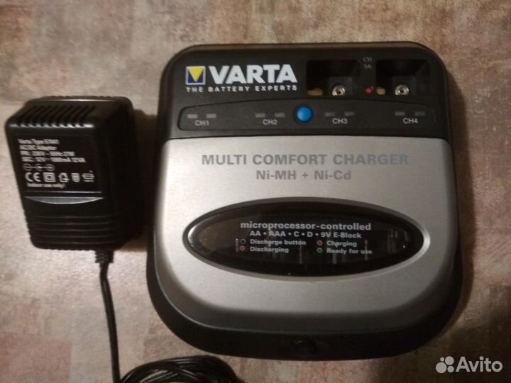 Зарядка AA, AAA, C, D,9V.Microprocessor controlled