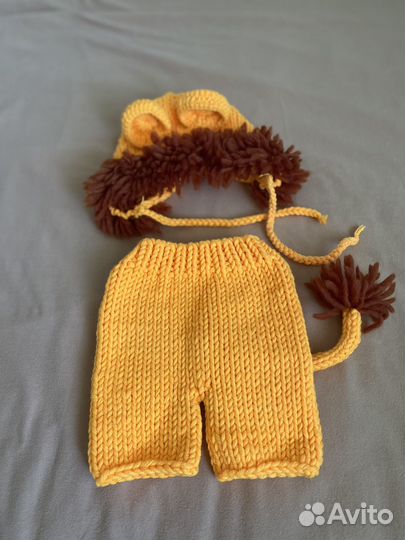 Кюстюм льва реквизит для ньюборн фотосессии