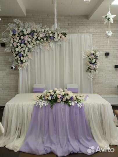 Оформление зала для свадьбы