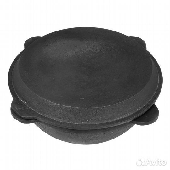 Крышка сковорода чугунная на казан 10 12 л и садж